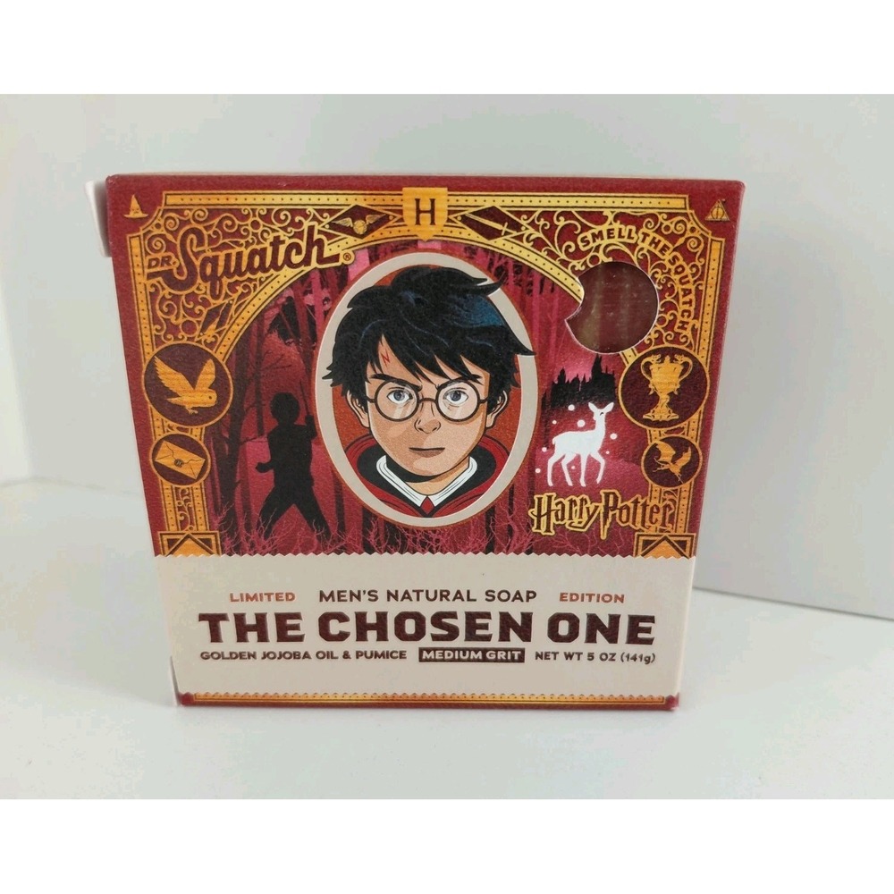 Dr Squatch Limited Edition Harry Potter The Chosen One‎ Bar Soap Medium Grit NEW